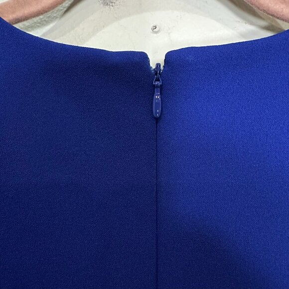 Calvin Klein Royal Blue Jumpsuit Size 6 Wide Leg Sleeveless Cutout - Picture 5 of 9